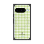 プレミアムスクエアケース with Pixelsnap［ Houndstooth Pattern Green with LANVIN en Bleu logo- ランバン 千鳥格子柄 グリーン ］