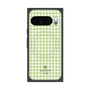 プレミアムスクエアケース with Pixelsnap［ Houndstooth Pattern Green with LANVIN en Bleu logo- ランバン 千鳥格子柄 グリーン ］