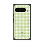 プレミアムスクエアケース with Pixelsnap［ Houndstooth Pattern Green with LANVIN en Bleu logo- ランバン 千鳥格子柄 グリーン ］