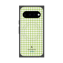 プレミアムスクエアケース with Pixelsnap［ Houndstooth Pattern Green with LANVIN en Bleu logo- ランバン 千鳥格子柄 グリーン ］