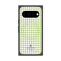プレミアムスクエアケース with Pixelsnap［ Houndstooth Pattern Green with LANVIN en Bleu logo- ランバン 千鳥格子柄 グリーン ］