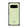 プレミアムスクエアケース with Pixelsnap［ Houndstooth Pattern Green with LANVIN en Bleu logo- ランバン 千鳥格子柄 グリーン ］