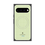 プレミアムスクエアケース with Pixelsnap［ Houndstooth Pattern Green with LANVIN en Bleu logo- ランバン 千鳥格子柄 グリーン ］