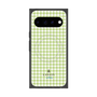プレミアムスクエアケース with Pixelsnap［ Houndstooth Pattern Green with LANVIN en Bleu logo- ランバン 千鳥格子柄 グリーン ］