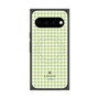 プレミアムスクエアケース with Pixelsnap［ Houndstooth Pattern Green with LANVIN en Bleu logo- ランバン 千鳥格子柄 グリーン ］