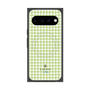 プレミアムスクエアケース with Pixelsnap［ Houndstooth Pattern Green with LANVIN en Bleu logo- ランバン 千鳥格子柄 グリーン ］