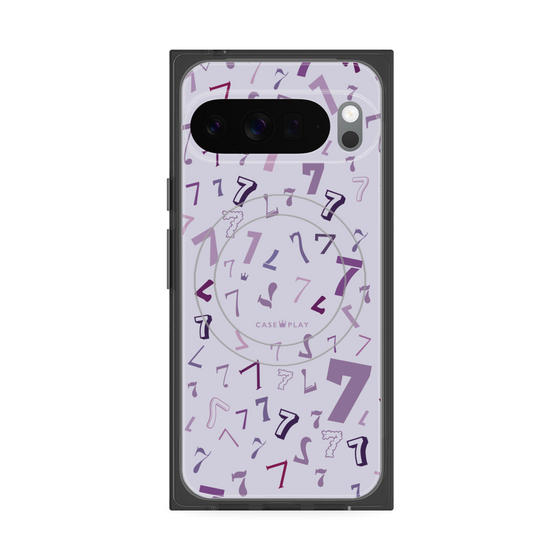 プレミアムスクエアケース with Pixelsnap［ Puple 7 - パープル・セブン ］