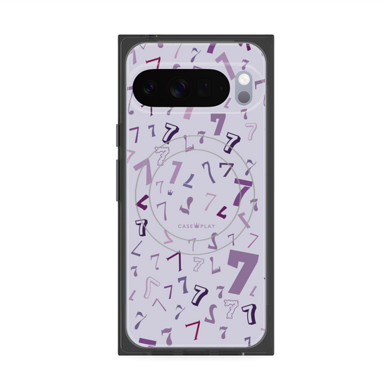 プレミアムスクエアケース with Pixelsnap［ Puple 7 - パープル・セブン ］