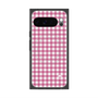 プレミアムスクエアケース with Pixelsnap［ Checkered Pink - ギンガムチェック ピンク ］