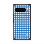 プレミアムスクエアケース with Pixelsnap［ Checkered Blue - ギンガムチェック ブルー ］