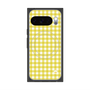 プレミアムスクエアケース with Pixelsnap［ Checkered Yellow - ギンガムチェック イエロー ］