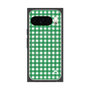 プレミアムスクエアケース with Pixelsnap［ Checkered Green - ギンガムチェック グリーン ］
