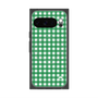 プレミアムスクエアケース with Pixelsnap［ Checkered Green - ギンガムチェック グリーン ］