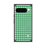 プレミアムスクエアケース with Pixelsnap［ Checkered Green - ギンガムチェック グリーン ］