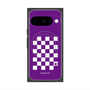プレミアムスクエアケース with Pixelsnap［ Racing checkered flag Purple - レーシングチェッカーフラッグ パープル ］
