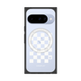 プレミアムスクエアケース with Pixelsnap［ Racing checkered flag White - レーシングチェッカーフラッグ ホワイト ］