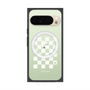 プレミアムスクエアケース with Pixelsnap［ Racing checkered flag White - レーシングチェッカーフラッグ ホワイト ］