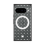 プレミアムスクエアケース with Pixelsnap［ CASEPLAY Crown dots White - ケースプレイ・クラウン・ドッツ ホワイト ］