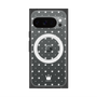 プレミアムスクエアケース with Pixelsnap［ CASEPLAY Crown dots White - ケースプレイ・クラウン・ドッツ ホワイト ］