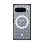 プレミアムスクエアケース with Pixelsnap［ CASEPLAY Crown dots White - ケースプレイ・クラウン・ドッツ ホワイト ］