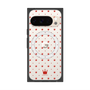 プレミアムスクエアケース with Pixelsnap［ CASEPLAY Crown dots Red - ケースプレイ・クラウン・ドッツ レッド ］