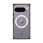 プレミアムスクエアケース with Pixelsnap［ CASEPLAY Crown dots Red - ケースプレイ・クラウン・ドッツ レッド ］