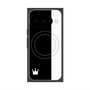 プレミアムスクエアケース with Pixelsnap［ CASEPLAY Bi-Colors Black & White - ケースプレイ・バイカラー ブラック＆ホワイト ］