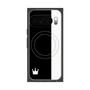 プレミアムスクエアケース with Pixelsnap［ CASEPLAY Bi-Colors Black & White - ケースプレイ・バイカラー ブラック＆ホワイト ］
