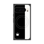 プレミアムスクエアケース with Pixelsnap［ CASEPLAY Bi-Colors Black & White - ケースプレイ・バイカラー ブラック＆ホワイト ］