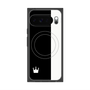 プレミアムスクエアケース with Pixelsnap［ CASEPLAY Bi-Colors Black & White - ケースプレイ・バイカラー ブラック＆ホワイト ］