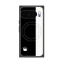 プレミアムスクエアケース with Pixelsnap［ CASEPLAY Bi-Colors Black & White - ケースプレイ・バイカラー ブラック＆ホワイト ］