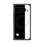 プレミアムスクエアケース with Pixelsnap［ CASEPLAY Bi-Colors Black & White - ケースプレイ・バイカラー ブラック＆ホワイト ］