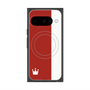 プレミアムスクエアケース with Pixelsnap［ CASEPLAY Bi-Colors Red & White - ケースプレイ・バイカラー レッド＆ホワイト ］