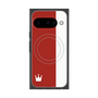 プレミアムスクエアケース with Pixelsnap［ CASEPLAY Bi-Colors Red & White - ケースプレイ・バイカラー レッド＆ホワイト ］
