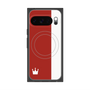 プレミアムスクエアケース with Pixelsnap［ CASEPLAY Bi-Colors Red & White - ケースプレイ・バイカラー レッド＆ホワイト ］