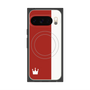 プレミアムスクエアケース with Pixelsnap［ CASEPLAY Bi-Colors Red & White - ケースプレイ・バイカラー レッド＆ホワイト ］