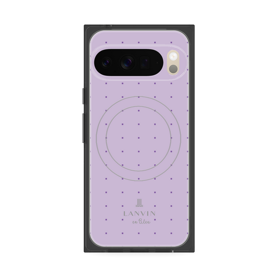 プレミアムスクエアケース with Pixelsnap［ LANVIN en Bleu Tiny dots Purple - ランバン ドット パープル ］