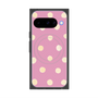 プレミアムスクエアケース with Pixelsnap［ 水彩ドット・レトロカラー - Pink ］