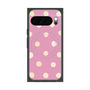 プレミアムスクエアケース with Pixelsnap［ 水彩ドット・レトロカラー - Pink ］
