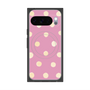 プレミアムスクエアケース with Pixelsnap［ 水彩ドット・レトロカラー - Pink ］