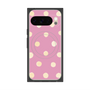 プレミアムスクエアケース with Pixelsnap［ 水彩ドット・レトロカラー - Pink ］