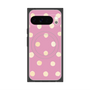 プレミアムスクエアケース with Pixelsnap［ 水彩ドット・レトロカラー - Pink ］