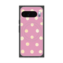 プレミアムスクエアケース with Pixelsnap［ 水彩ドット・レトロカラー - Pink ］
