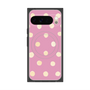 プレミアムスクエアケース with Pixelsnap［ 水彩ドット・レトロカラー - Pink ］