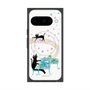 プレミアムスクエアケース with Pixelsnap［ おかべてつろう - 黒猫クロのとおりみち ］
