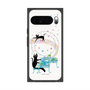 プレミアムスクエアケース with Pixelsnap［ おかべてつろう - 黒猫クロのとおりみち ］