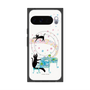 プレミアムスクエアケース with Pixelsnap［ おかべてつろう - 黒猫クロのとおりみち ］