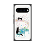 プレミアムスクエアケース with Pixelsnap［ おかべてつろう - 黒猫クロのとおりみち ］