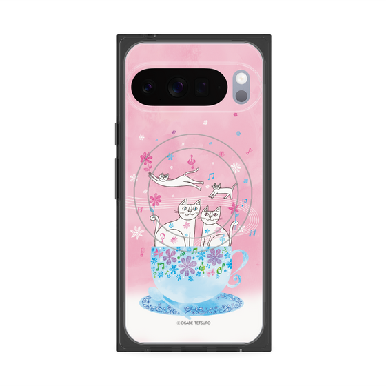 プレミアムスクエアケース with Pixelsnap［ おかべてつろう - きみとのあたたかい時間 ］