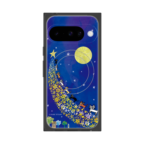 プレミアムスクエアケース with Pixelsnap［ おかべてつろう - 輝く明日へ続く道 ］